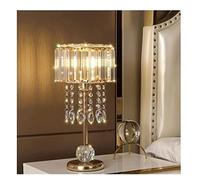 LNNSNE Elegant Crystal Bedside Table Lamp for Living Room and Bedroom (23 * 42cm)