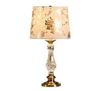 LNNSNE European-Style Crystal Body Bedside Lamp Wedding Metal Desk Light Bedroom Study Table Lamps For Living Room Color Dimmer Switch