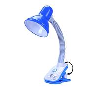 LNNSNE Eye Protection College Dorm Office Table with Clamp Desk Lamps for Bedrooms Living Room Reading Lamp Home Bedside Lamp(Blue)