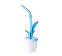 LNNSNE for Living Room Clivia Shape Desk Eye Protection Atmosphere USB Charging Reading Table Lamp Folding Touch Night Light Home Bedside Lamp(Pink)