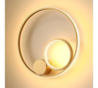 LNNSNE Gold Sconces, Ring Decorative Light Fixtures, Round Wall Lamps 3000K Warm White -1 Pieces, Chandelier