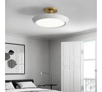 LNNSNE Gray Metal Lamp Flush Mount Thin Round Ceiling Light Fixture, Chandelier