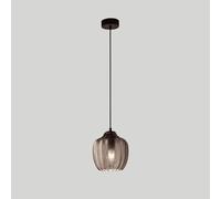LNNSNE Kitchen Island Grey Glass Lampshade Pendant Light Dining Room Suspension Lamps Base, Adjustable Height Hanging Lights, Chandelier