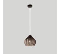 LNNSNE Kitchen Island Grey Glass Lampshade Pendant Light Dining Room Suspension Lamps Base, Adjustable Height Hanging Lights, Chandelier
