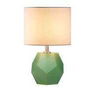 LNNSNE Lamp,Retro Fabric Lampshade Bedside Desk Lamp Bedroom Office Reading Light Table Lamps For Living Room Color Green Size : 44 * 25.5cm