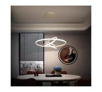 LNNSNE Lamp, Round Dimmable Dining Table Lamp Personalized with Remote Control Ceiling Light, Chandelier