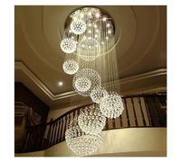 LNNSNE Large Crystal Indoor Staircase Bedroom Lobby Chandelier