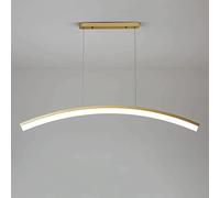 LNNSNE Linear Dining Room Pendant Lamp, Strip Metal Suspension Lamps with Acrylic Shade, Hanging Light, Chandelier
