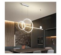 LNNSNE - Long Ring Pendant Lights Dimmable Compatible with Kitchen Island Table Dining Room Decor Lustres Fixture, Chandelier
