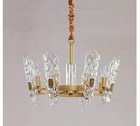 LNNSNE Luxury Crystal Living Room Lamp Restaurant Villa Atmosphere Style Chandelier