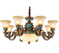 LNNSNE Luxury V-intage Noble Bedroom Pendant Classical Suspension Hanging Light Retro Living Room Restaurant Hanglamp, Chandelier