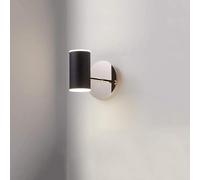 LNNSNE Minimalist Lamp 8W Dimmable Metal Fixture Black Matte Finish Single Head Light with Acrylic Shade Indoor Wall, Chandelier