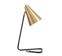 LNNSNE Nordic Designer Desk Reading Lights, Study Work Office Bedside Nightstand Lamp Gold Table Lamps for Living Room
