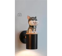 LNNSNE Resin Dog Decorative Cylinder Iron Cartoon Room Solid Wall Lights, Chandelier
