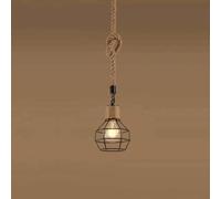 LNNSNE Retro Pendant Lamp Wrought Iron Hanging Height Adjustable Suitable Compatible with Studyroom Lobby Sitting Room, Chandelier