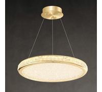 LNNSNE Round Island Postmodern Pendant Ceiling Gold Hanging Light Compatible with Kitchen Dining, Chandelier
