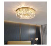 LNNSNE Round Luxury Gold/Silver Gloss Crystal Atmosphere Ceiling Home Fixtures, Chandelier