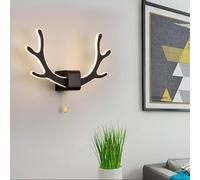 LNNSNE Sconces, Antler Wall Light Wall-Mounted Indoor Fixture Minimalist Aisle Corridor Lamp, Chandelier