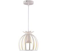 LNNSNE Single Head Wrought Iron Metal Lantern Droplight Dining Room Bar Hallway Decorative Pendant Lamps, Chandelier