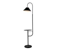 LNNSNE Standing Floor Lamp with Pleated Fabric Shade for Bedroom and Living Room