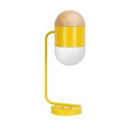 LNNSNE Stunning Decorative Wrought Iron Bedside Lamp with Glass Shade - Compact for Living Room and Bedrooms