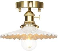 LNNSNE Style Ceiling Lamp, Copper Ceiling Lamps Bedroom Living Room Lights Ceiling Light Fixtures Ceramic, Chandelier