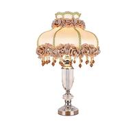LNNSNE Stylish Crystal Table Lamp for Living Room, Bedroom Nightstands - Purple Shade