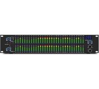 LNNW Ecualizadores Gráficos Ecualizador Digital de 31 Bandas, Ecualizador de Audio Digital, Ecualizador gráfico estéreo de Doble Canal, con Pantalla de Espectro LED(Nero)