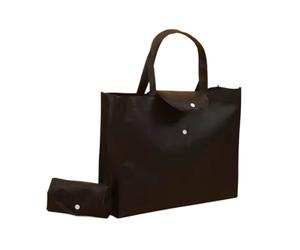 LNNXSZ Bolsas Tela 300 unids/set bolsa plegable portátil reutilizable bolsa no tejida for embalaje de regalos de compras(Black,30x38x10cm)