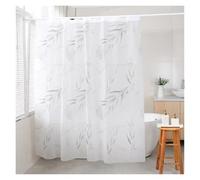 LNNXSZ Cortina De Ducha Thickened Extra Long Shower Curtain Waterproof Bathroom Mildew Proof Printed with Hook Supply(Color 1,140 * 180cm)