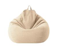 LNNXSZ Puff Exterior Funda Grande de algodón y Lino for puf, sin Relleno, for Esquina, for sillón Tipo puf