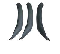 Lnojxxk Tirador Puerta Copiloto Para X3 X4 F25 F26 2010-2016 Interior del coche Manija la puerta del pasajero izquierda derecha Cubierta exterior Moldura cuero(RHD Black Set)