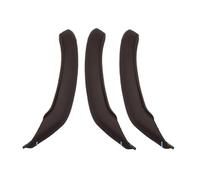 Lnojxxk Tirador Puerta Copiloto Para X3 X4 F25 F26 2010-2016 Manija Interior De La Puerta Del Pasajero Cubierta Exterior De Cuero Juego De Molduras(LHD 3PCS Set Moka)