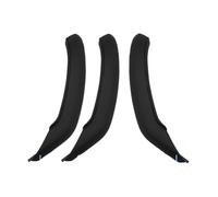Lnojxxk Tirador Puerta Copiloto Para X3 X4 F25 F26 2010-2016 Manija Interior De La Puerta Del Pasajero Cubierta Exterior De Cuero Juego De Molduras(RHD 3PCS Set Black)