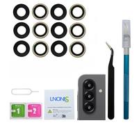 LNONLS 6 lentes de cristal de repuesto para cámara trasera Galaxy A56 5G para Samsung A56 5G con adhesivo preinstalado y kit de herramientas de reparación SM-A566E/DS