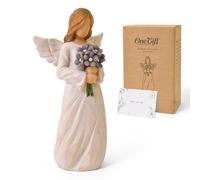 Lnrkai Forget Me Not - Regalos de condolencias por la pérdida de un ser querido, regalos de aborto espontáneo para madres y papá, estatua esculpida pintada a mano para regalo conmemorativo de duelo