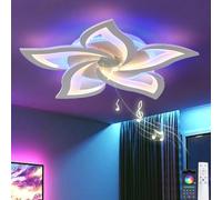 lnrosy Lamparas De Techo Salon Moderno AtenuacióN Continua FuncióN De Temporizador De Memoria Adecuada Para Dormitorios Oficinas Cocinas Salas De Estar Y Otros Lugares,Blanco