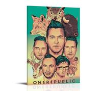 LNSXYSCQ OneRepublic - Póster decorativo de álbumes de música de la serie de cantantes populares, 30 x 45 cm, estilo marco