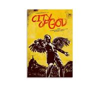 LNSXYSCQ Póster de la ciudad de Dios clásico y maravilloso de películas y series de televisión, arte decorativo para pared, pintura para dormitorio, 20 x 30 cm, estilo sin marco
