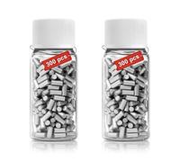 LNSYSNS 600 Piezas Piedras Mechero con Botella de Almacenamiento, 2,2 mm Color Plateado Piedra Mechero Recambio, Pedernales Universales para Encendedores Compatible con Zippo y Clipper Encendedores