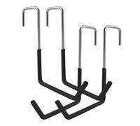 LNSYSNS Ganchos para Colgar Bicicletas, 4 Piezas Soporte para Bicicleta, Plata y Negro en Forma de S Colgador Bicicleta, para Colgar Bicicletas, Macetas, Herramientas de Jardín y Escaleras
