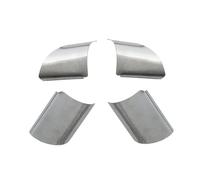 Lnterior del Coche Juego De 4 Embellecedores Acero Inoxidable Para Volante Coche Para Ford Para Focus 2 Para Mk2 2005-2012 Molduras Interiores