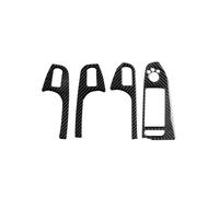 Lnterior Del Coche Para A4 B8 2009-2016 4 Piezas Cubierta Panel Reposabrazos Puerta Interior Botones Elevación Vidrio Ventana Marco Moldura Adhesiva(bien)