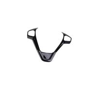 Lnterior del Coche Para Ford Para Fiesta Para MK7 2009-2017 Para Ecosport 2012-2017 Panel Decorativo De Volante ABS Decoracion(2hole pianoblack)