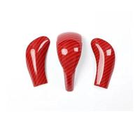 Lnterior del Coche Para Hyundai Para LAFESTA 2019 2020 2021 Cubierta De Perilla De Palanca De Cambios De Coche Pegatinas(Carbon Fiber Red)