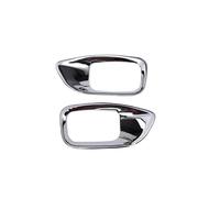 Lnterior del Coche Para Jaguar Para XE XF F-PACE X761 Botón De Ajuste De Asiento De Coche Embellecedor De Marco Cubierta Decorativa(Bright Silver)