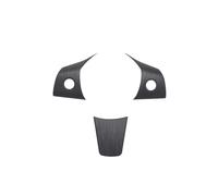 Lnterior Del Coche Para Model 3 2017-2022 Adhesivo Decorativo Para La Cubierta Del Volante Accesorios Interiores(Wood grain black)