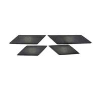 Lnterior Del Coche Para VW Para Arteon 2017 2018 2019 Interior Puerta Acero Inoxidable Altavoz Sonido Música Audio Anillo Cubierta Pegatina Embellecedor(Negro)