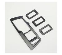 Lnterior Del Coche Para VW Para Tiguan L 2017-2020 Embellecedor Interior Del Reposabrazos La Puerta Cubierta Interruptor Botón Elevalunas(Negro)