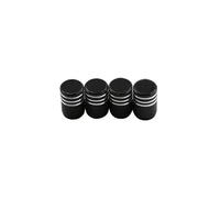 Lnterior del Coche Tapas De Válvula Neumático Coche Carcasa Vástago Aleación Aluminio Para Toyota Para CHR 2016-2023 Molduras Interiores(Upgrade Black)
